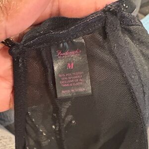 Frederick's Black Sheer Top